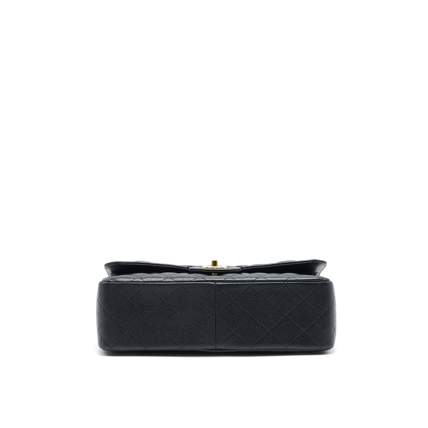 CHANEL JUMBO CLASSIC DOUBLE FLAP IN CAVIAR BLACK GHW