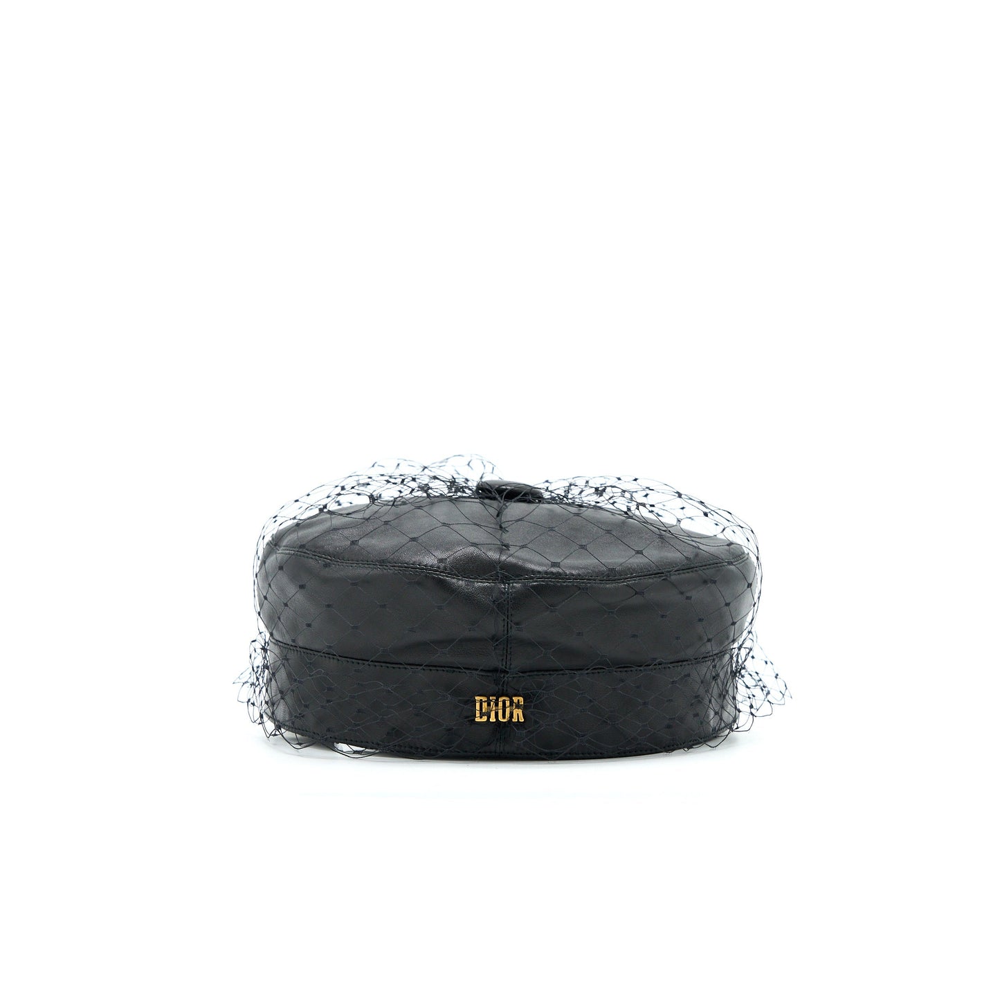 Luxury Dior Size 58 Paris Revolution Cap with Veil Back