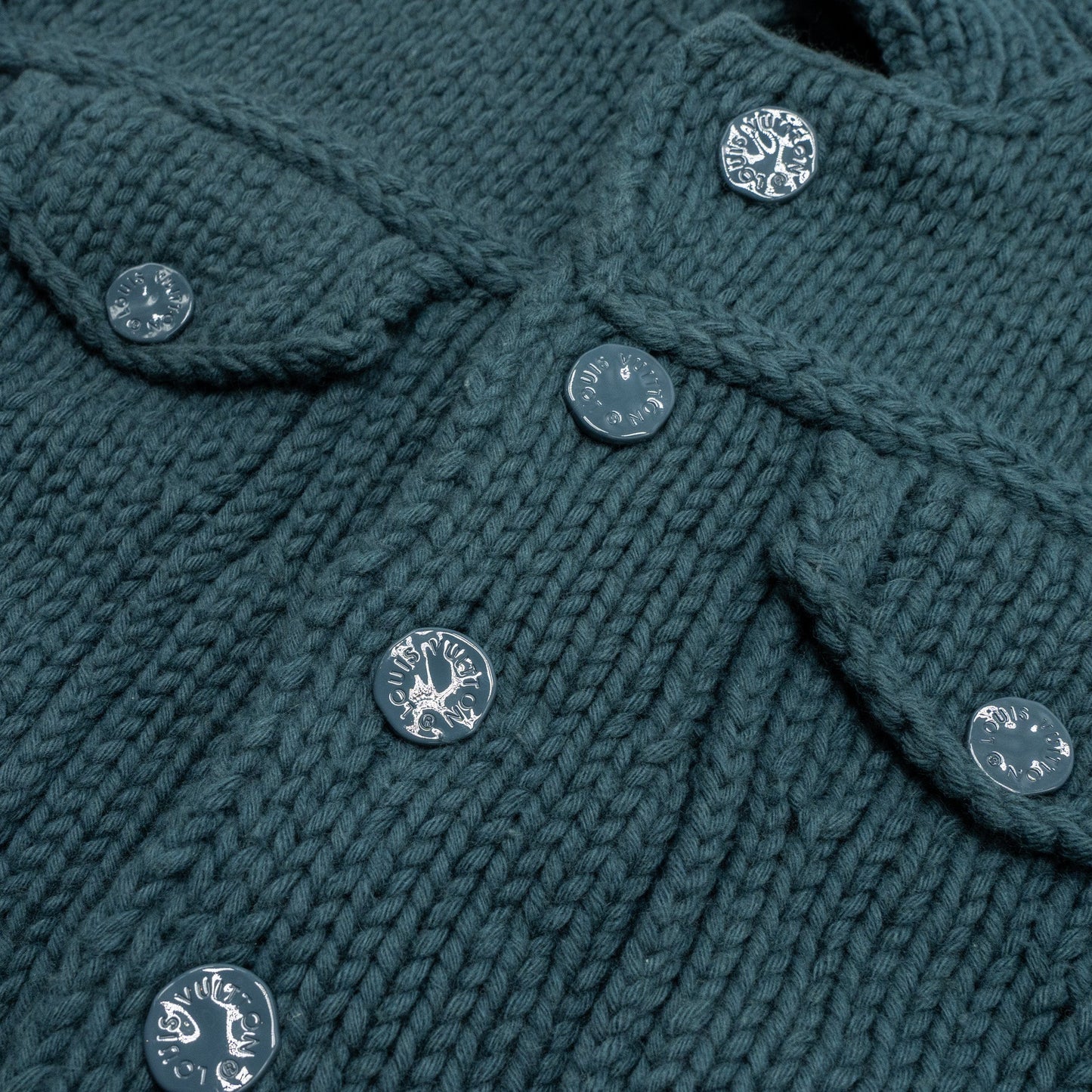 Louis Vuitton size S knit wear wool could blue