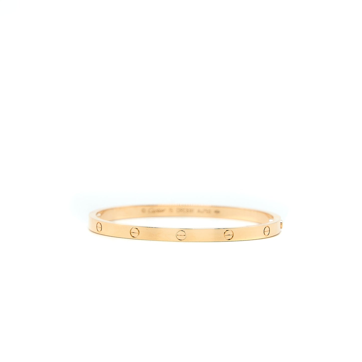 Cartier Size 15 Love Bracelet Small Model Rose Gold