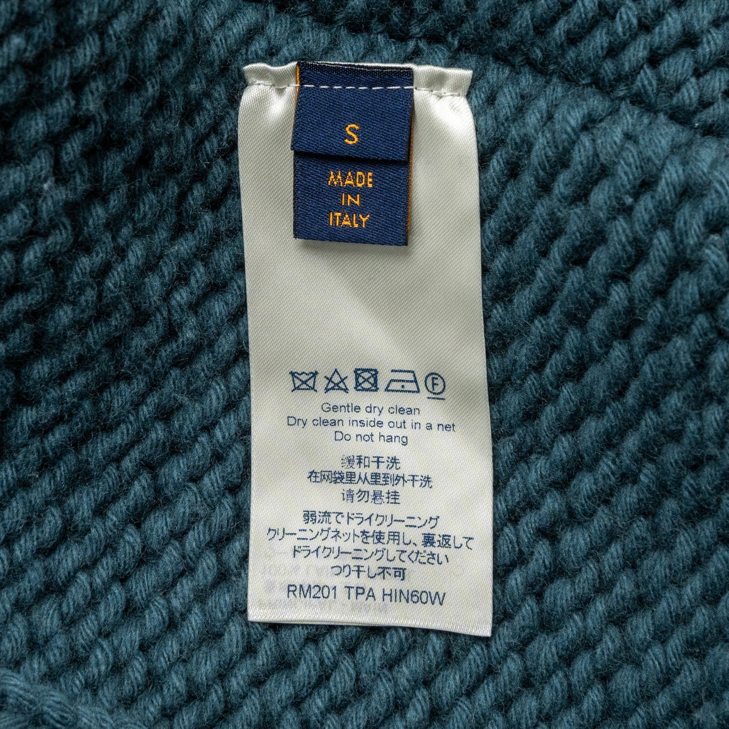Louis Vuitton size S knit wear wool could blue