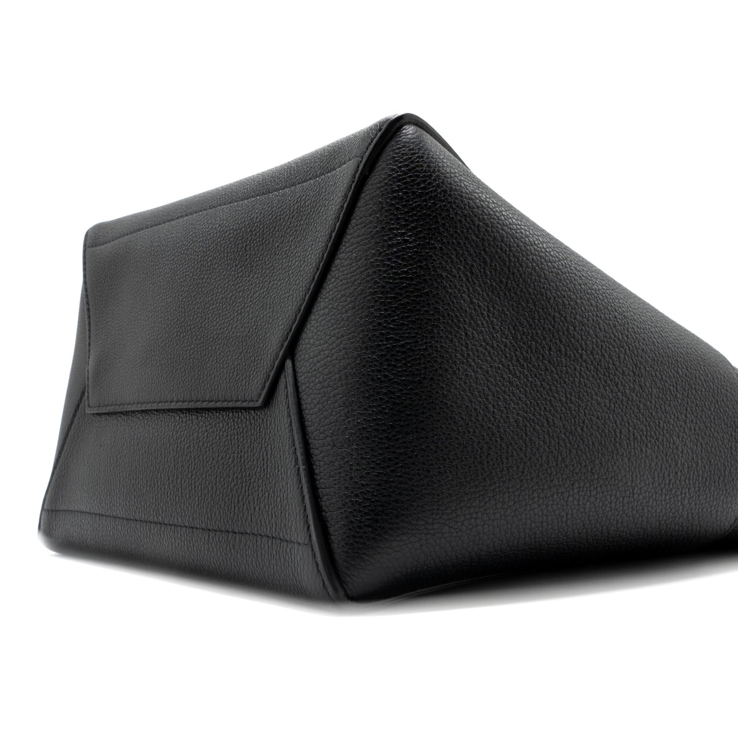 Celine Sangle Bucket Bag Grained Calfskin Black GHW