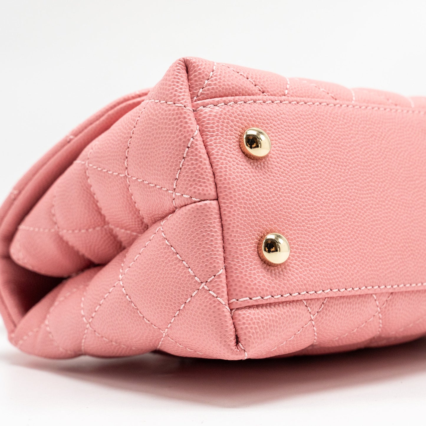Chanel Small Coco Handle Caviar Pink LGHW