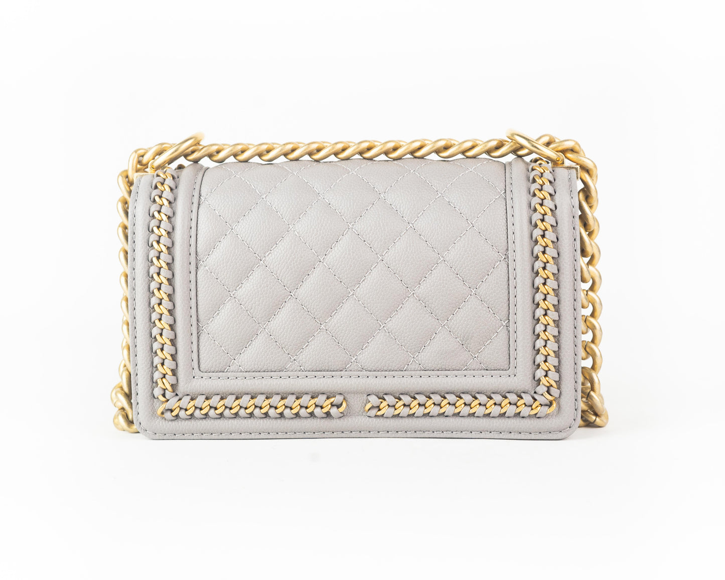 Chanel Small Boy Bag grey