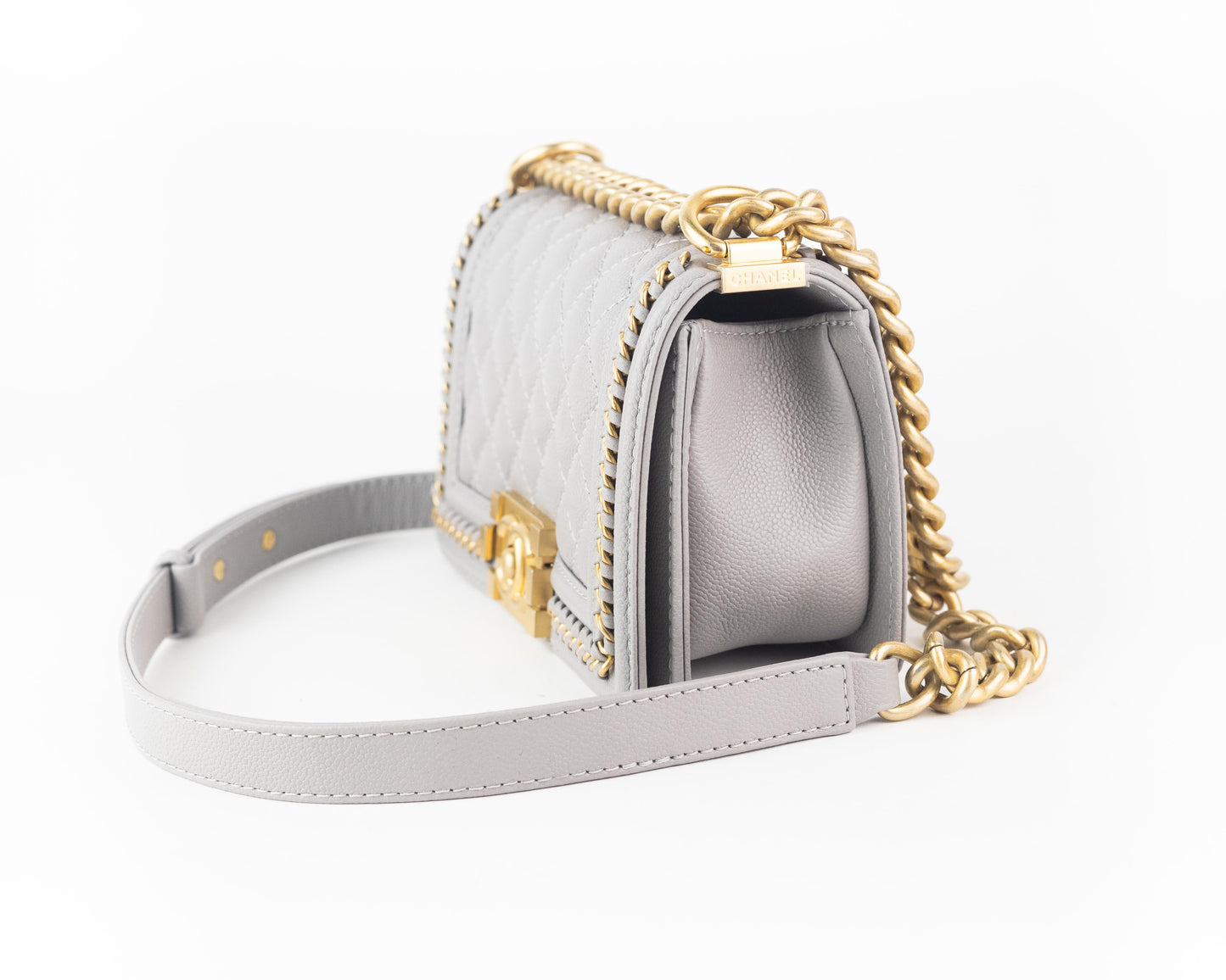 Chanel Small Boy Bag grey