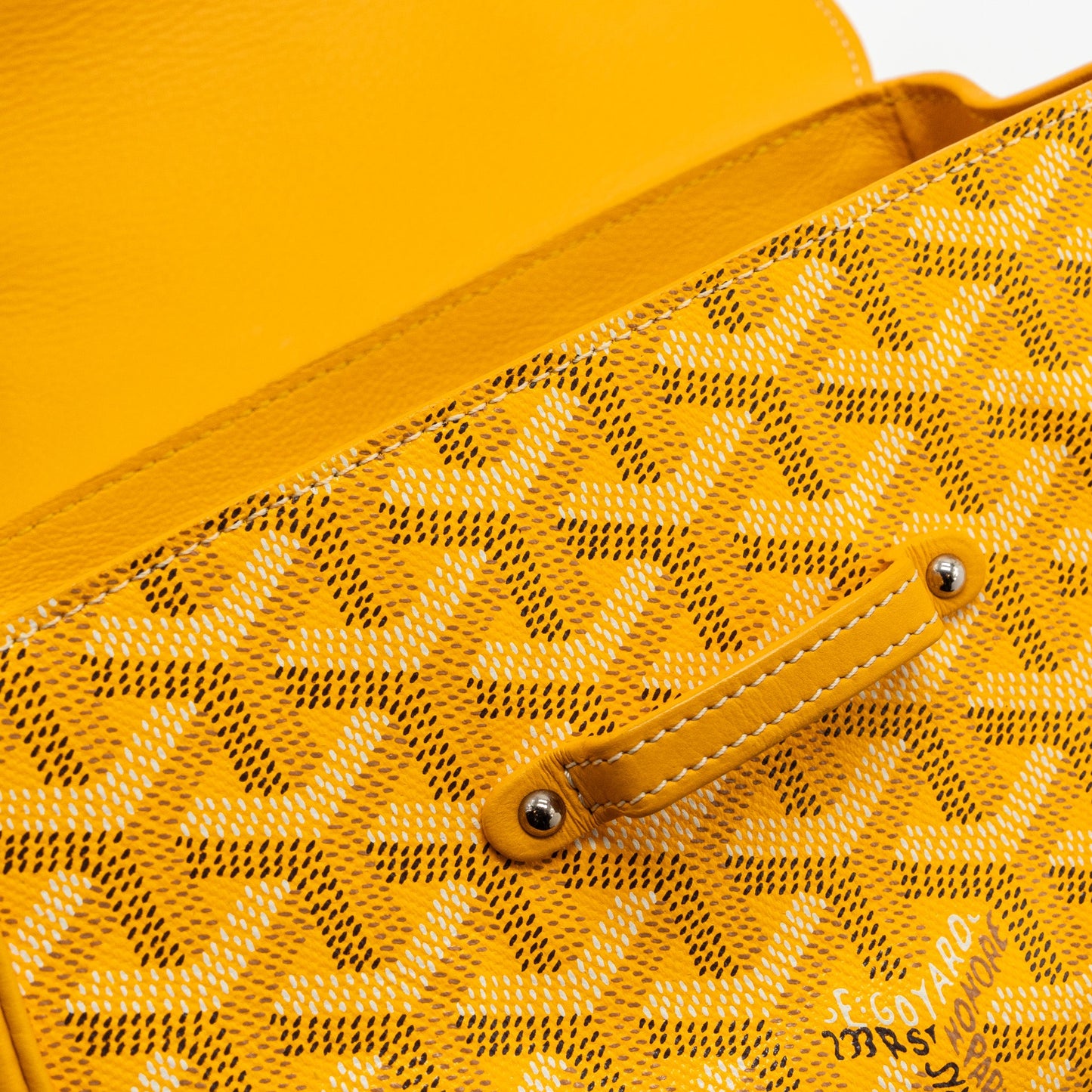 GOYARD mini Saigon canvas yellow SHW