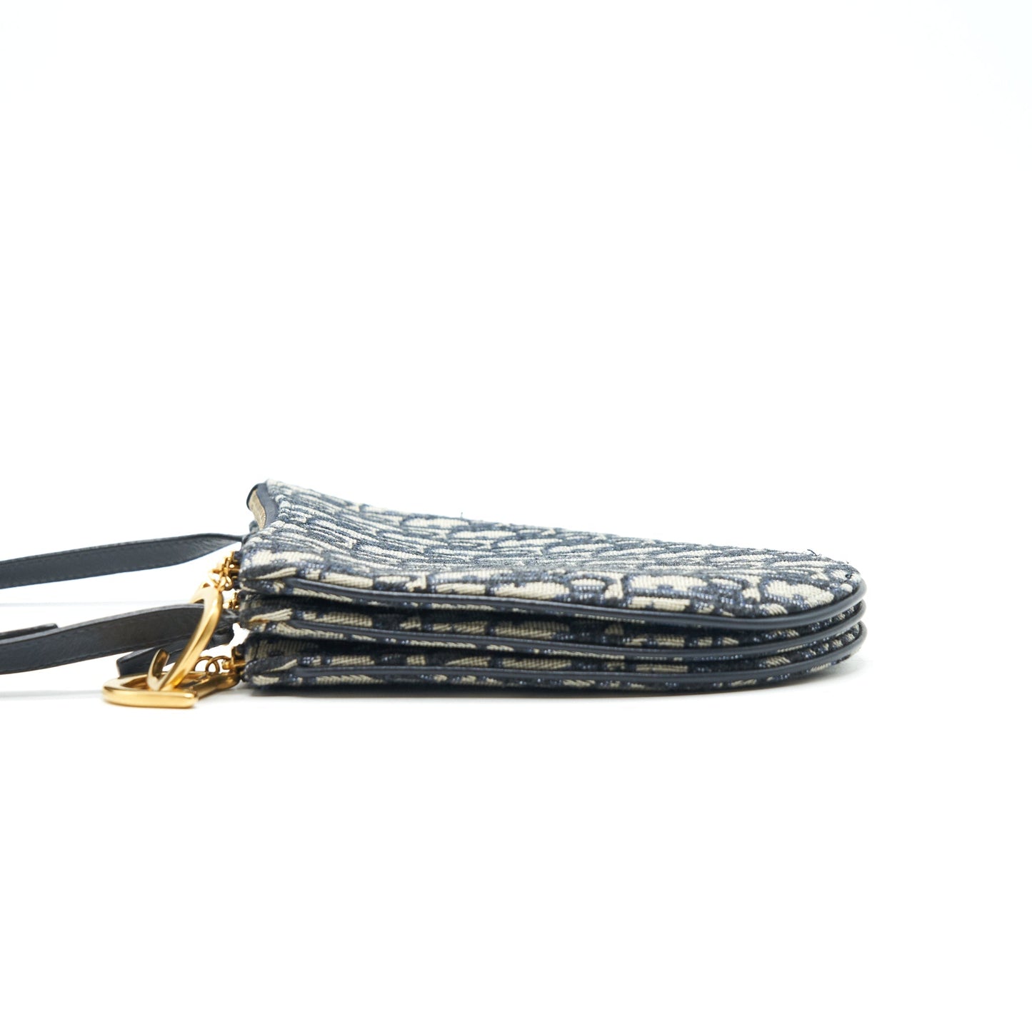 Christian Luxury Dior Saddle Pouch Navy