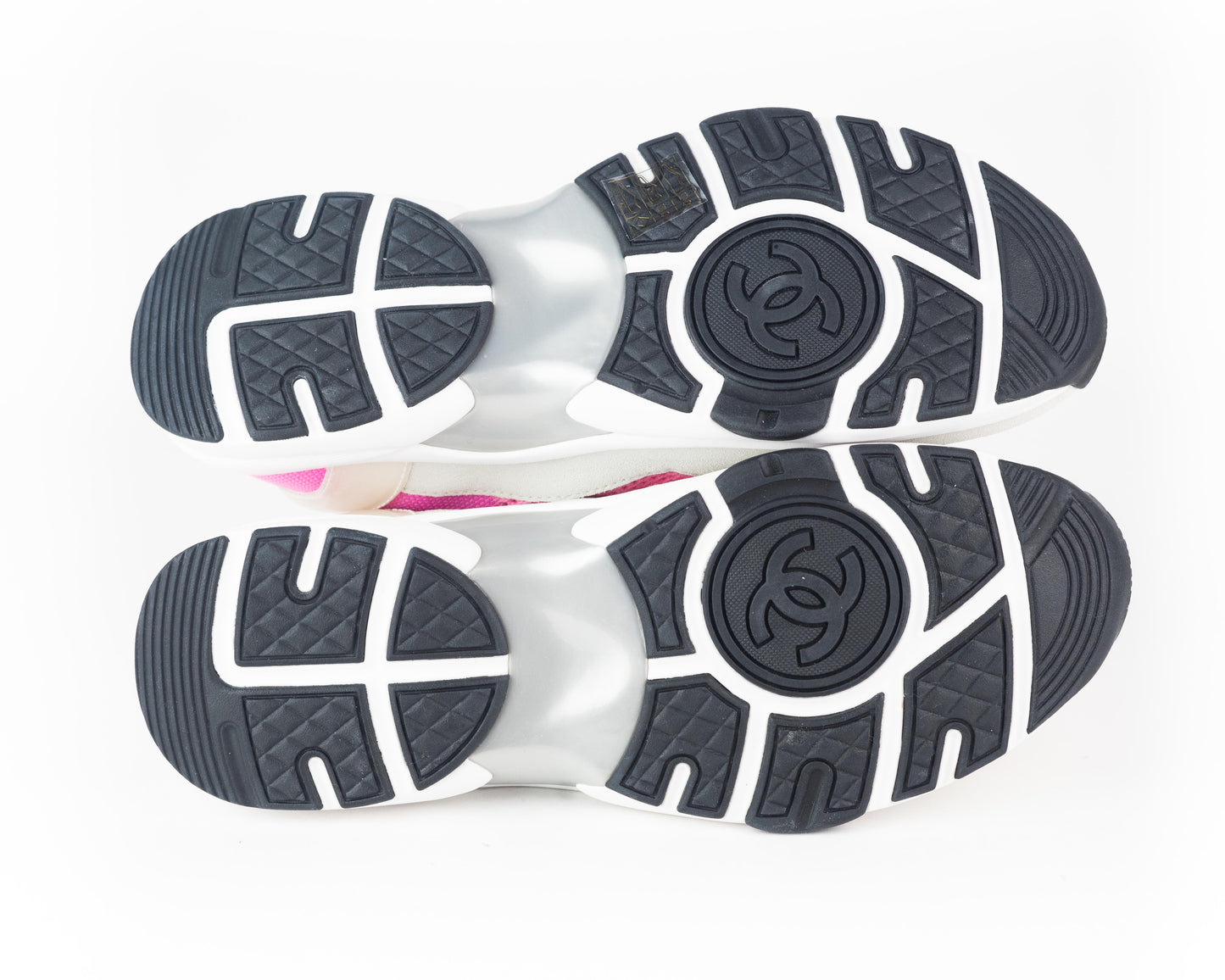 Chanel Fabric Lace-up Logo Trainers
