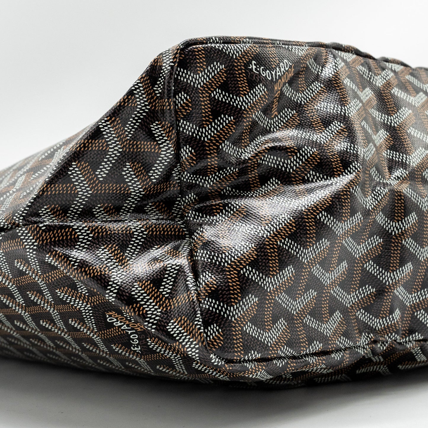 Goyard Saint Louis PM Tote Bag Goyardine Canvas/Calfskin BLACK SHW