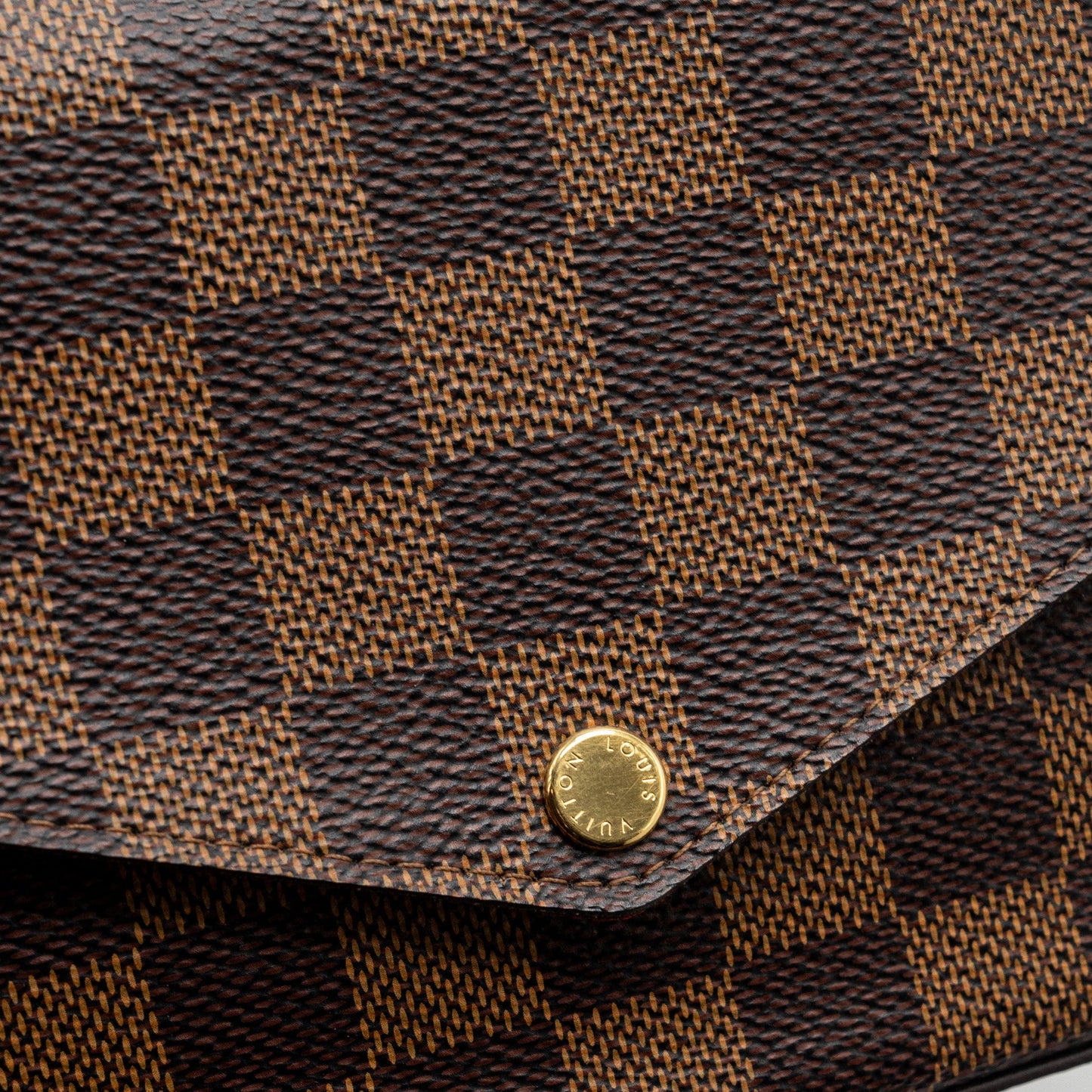 Louis Vuitton Felicie  pochette Damier Ebene canvas GHW