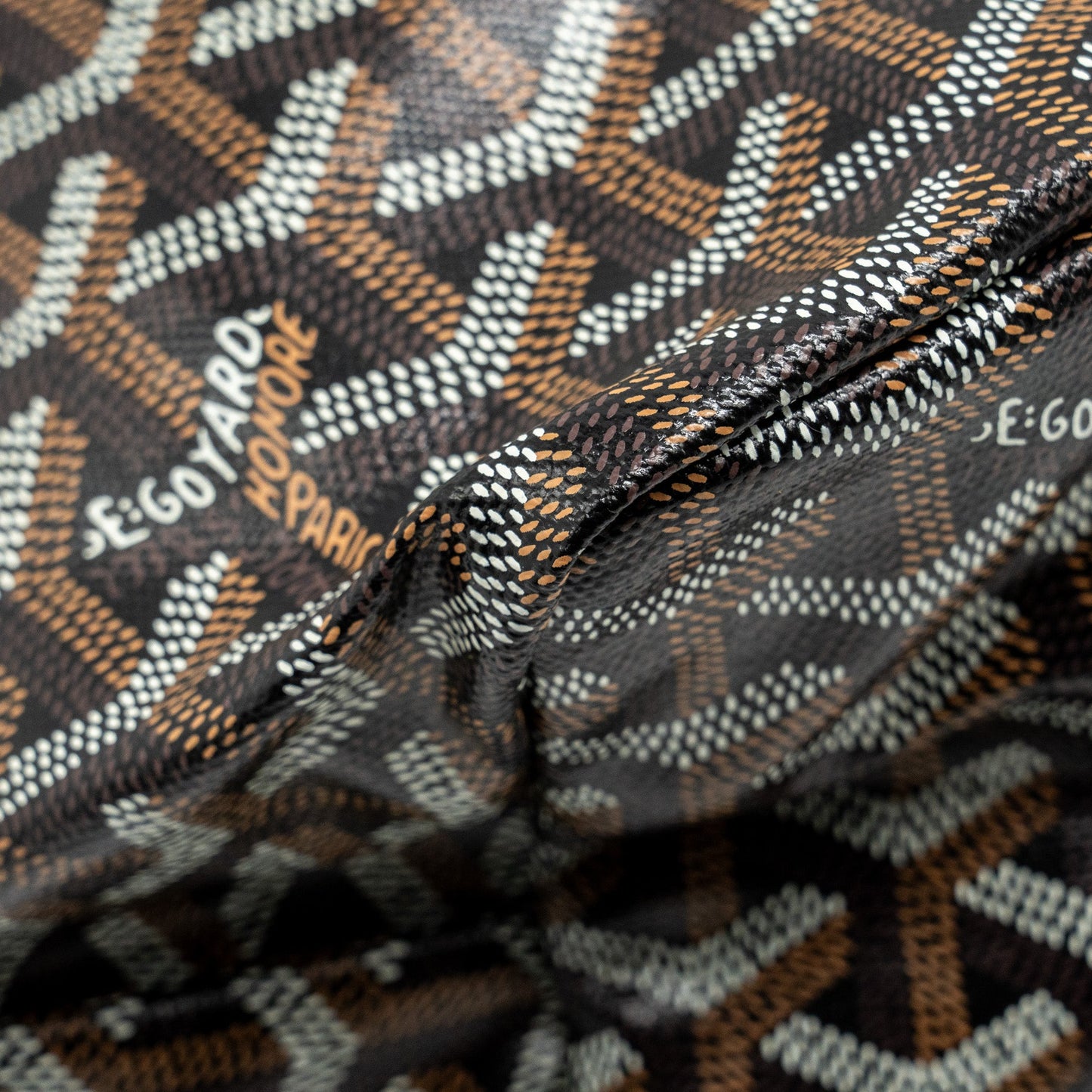 Goyard Saint Louis PM Tote Bag Goyardine Canvas/Calfskin BLACK SHW