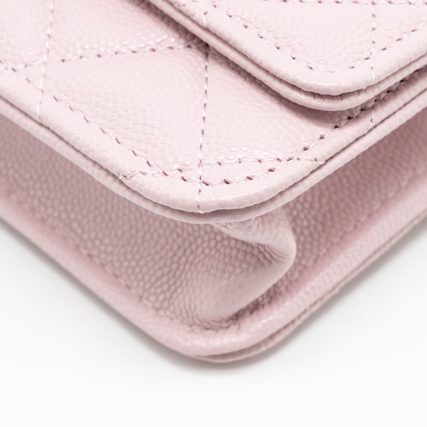 Chanel Classic Wallet on Chain Caviar Pink LGHW