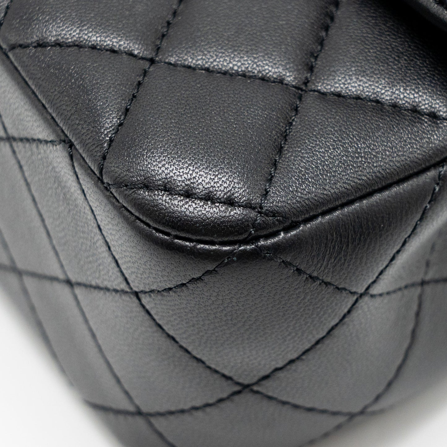 Chanel Pearl Crush Mini Rectangular Lambskin Black LGHW (Microchip)