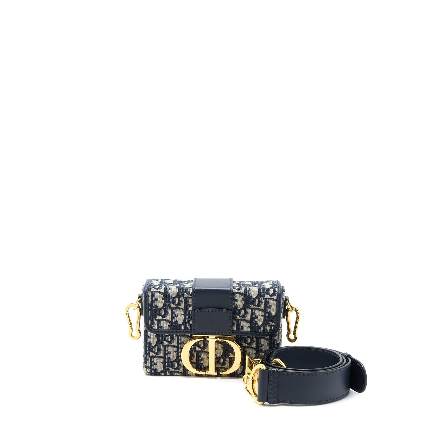 Luxury Dior 30 Montaigne Box Blue Luxury Dior Oblique Jacquard GHW