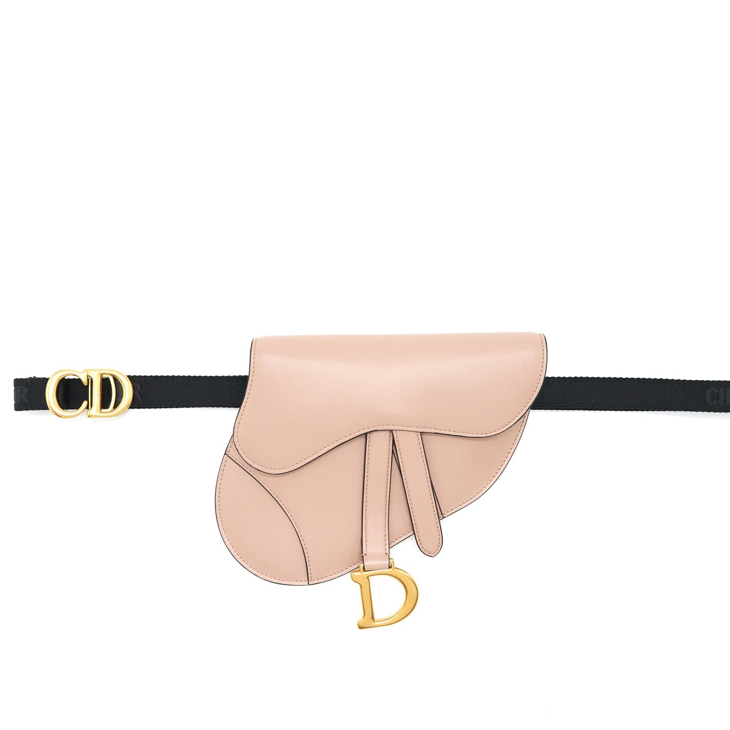Luxury Dior Saddle Pouch Belt bag Beige GHW