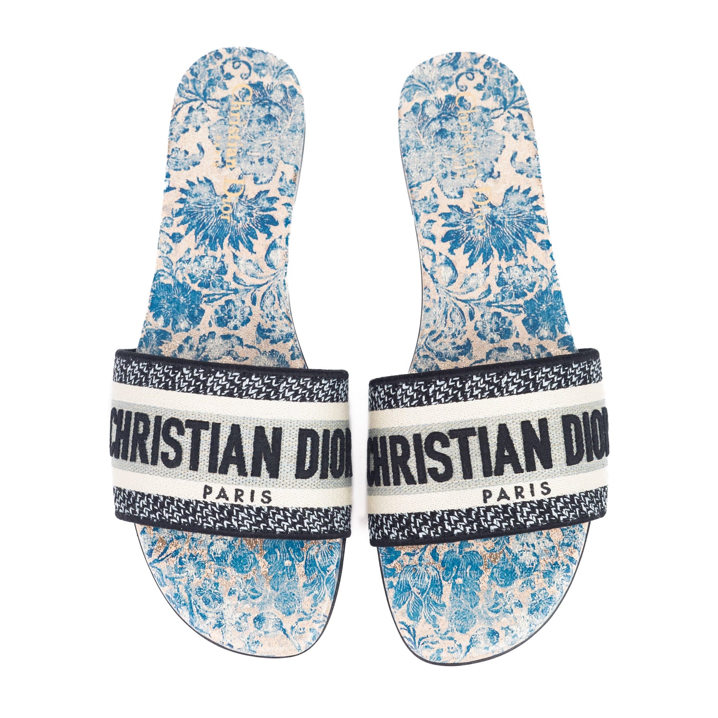 Dior dway Black Multicolor Embroidered Cotton with D-Constellation Motif