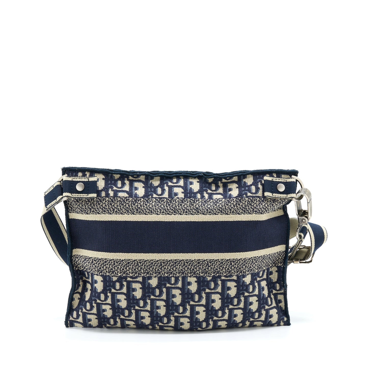 Luxury Dior Crossbody Messenger Bag Blue Oblique Canvas