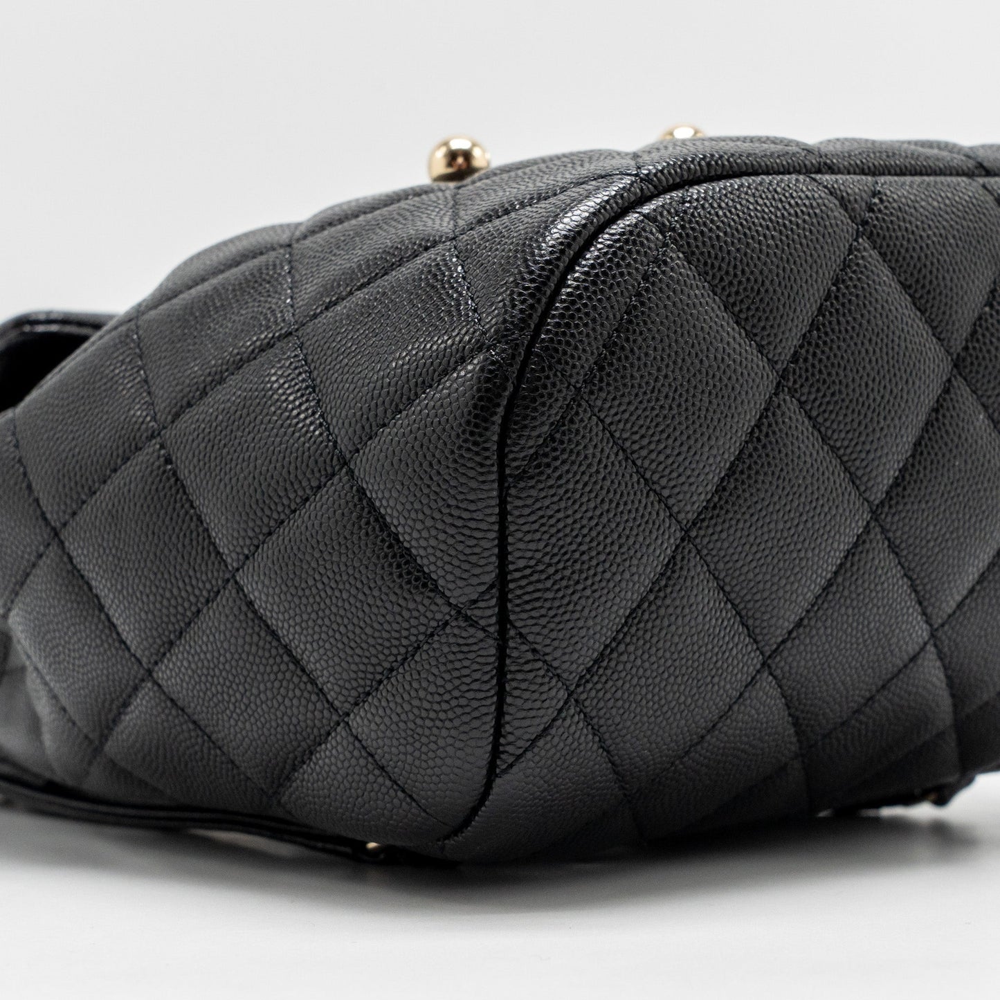 Chanel Quilted Mini Backpack Caviar Black LGHW (Microchip)