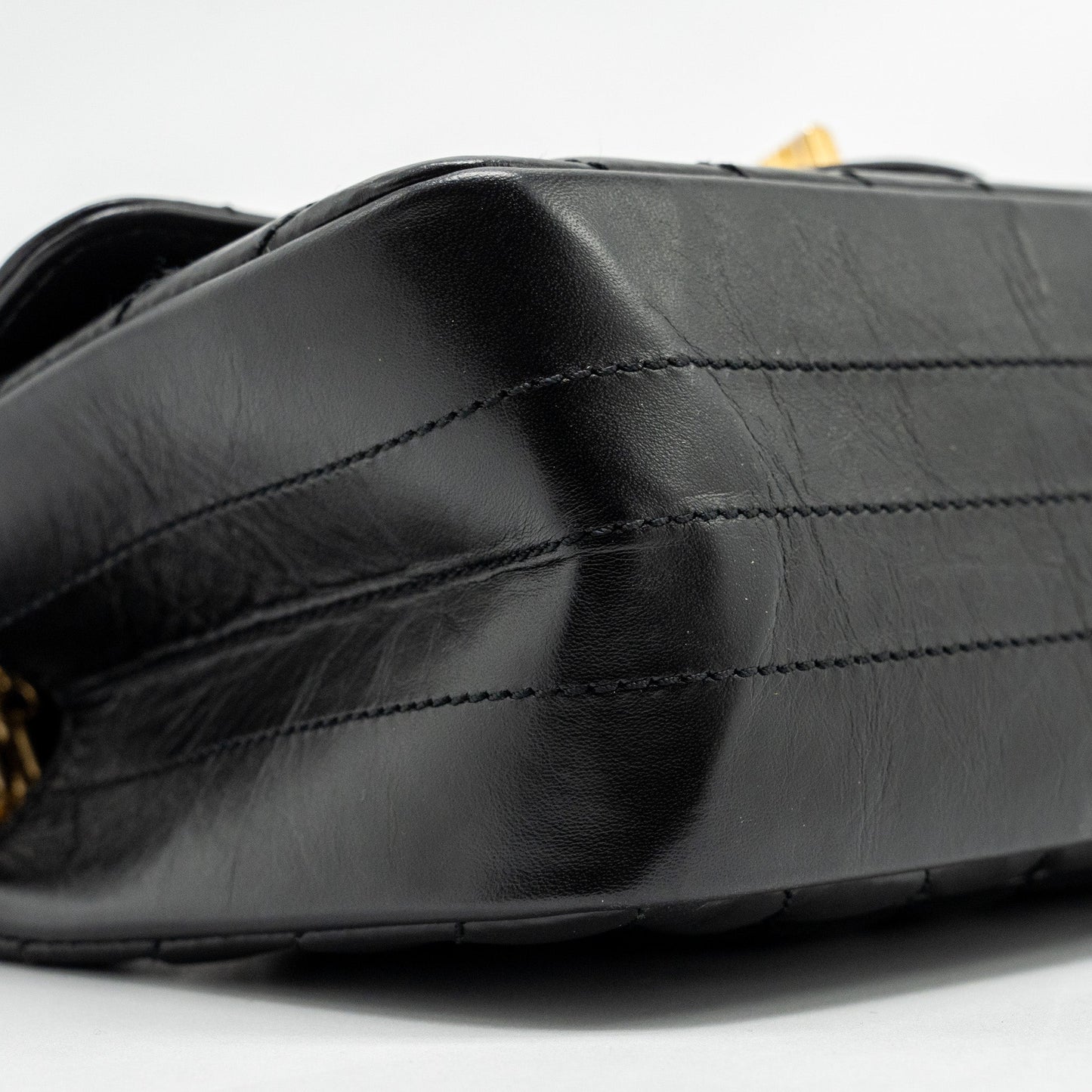 Chanel Mini 2.55 Reissue Chevron Calfskin BLACK GHW (Microchip)