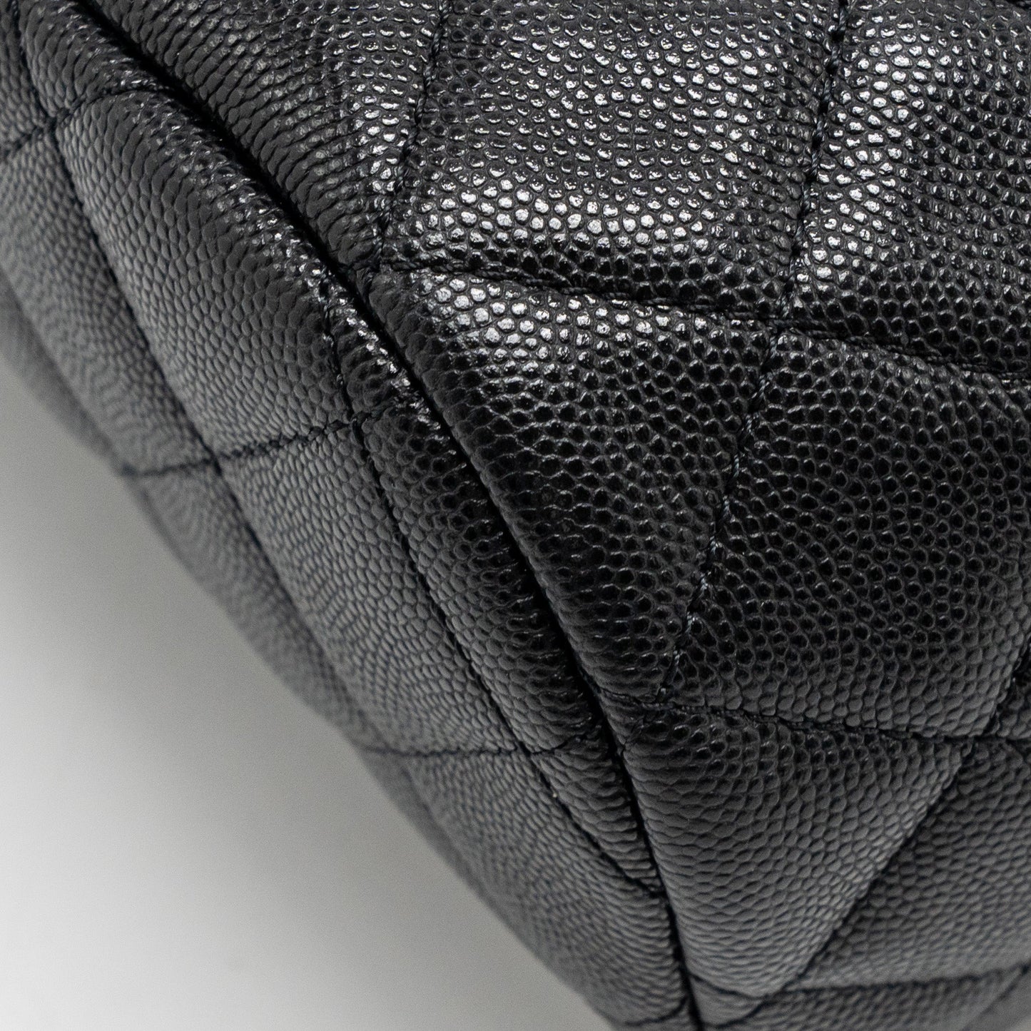Chanel Quilted Mini Backpack Caviar Black LGHW (Microchip)