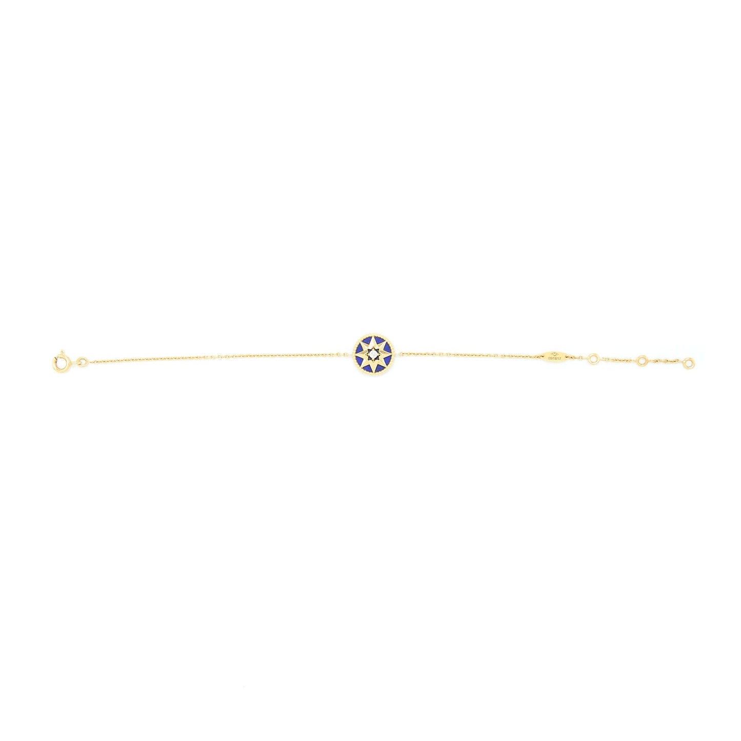 Luxury Dior Rose Des Vents Bracelet Yellow Gold Semi Precious Stone Diamond