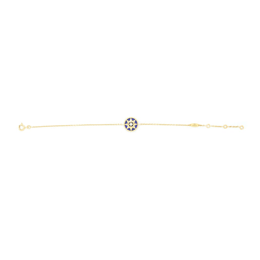 Luxury Dior Rose Des Vents Bracelet Yellow Gold Semi Precious Stone Diamond