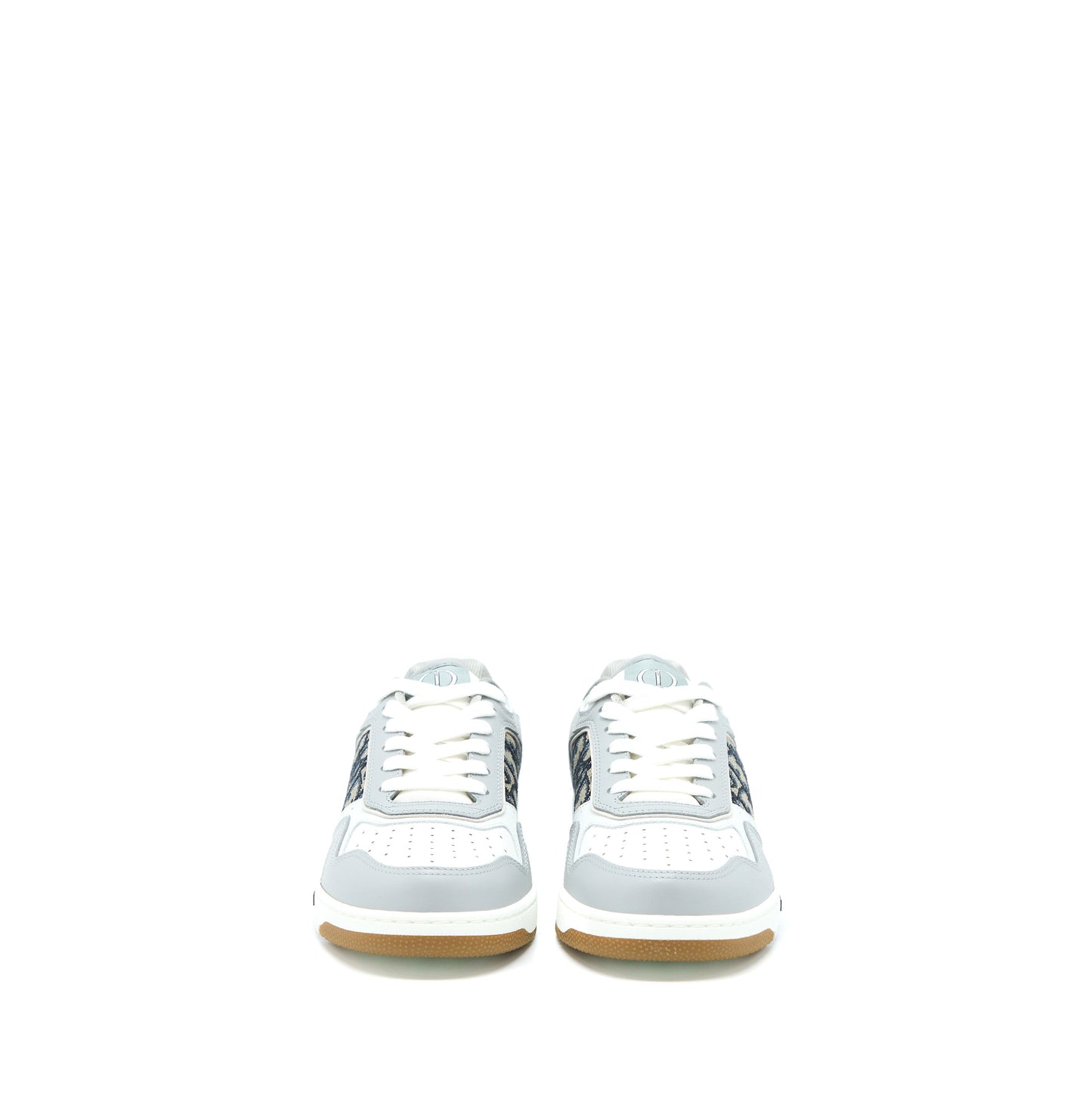 Luxury Dior Size 39 B27 Low-top Sneaker Calfskin/Oblique Jacquard Beige/Blue/Grey