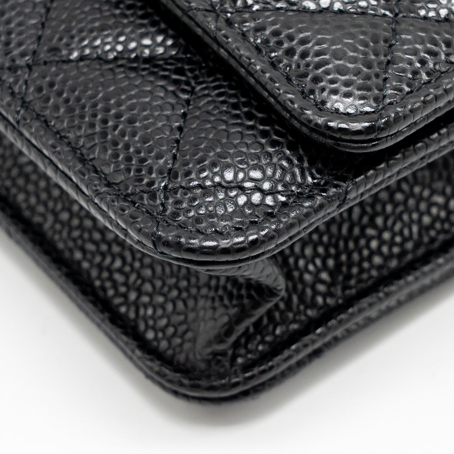 Chanel Classic Wallet on Chain Caviar Black SHW