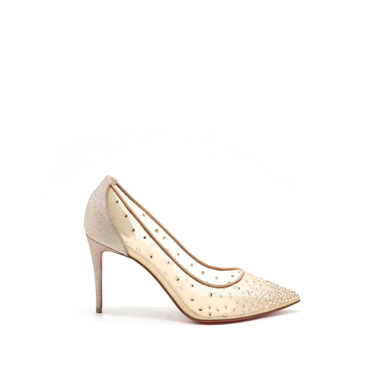 Christian Louboutin Size 36 Crystal Beige High Heel