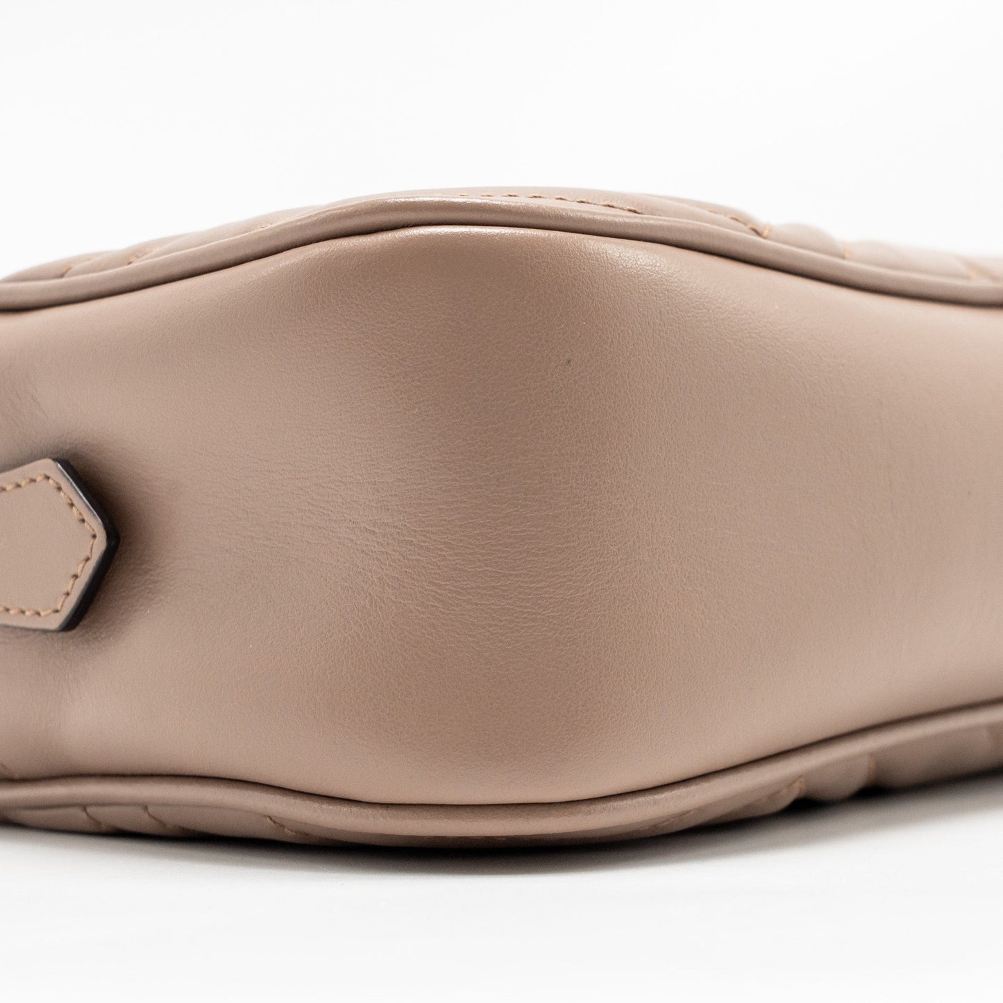 Gucci Small GG Marmont Camera Bag Matelasse Chevron Leather Pink GHW