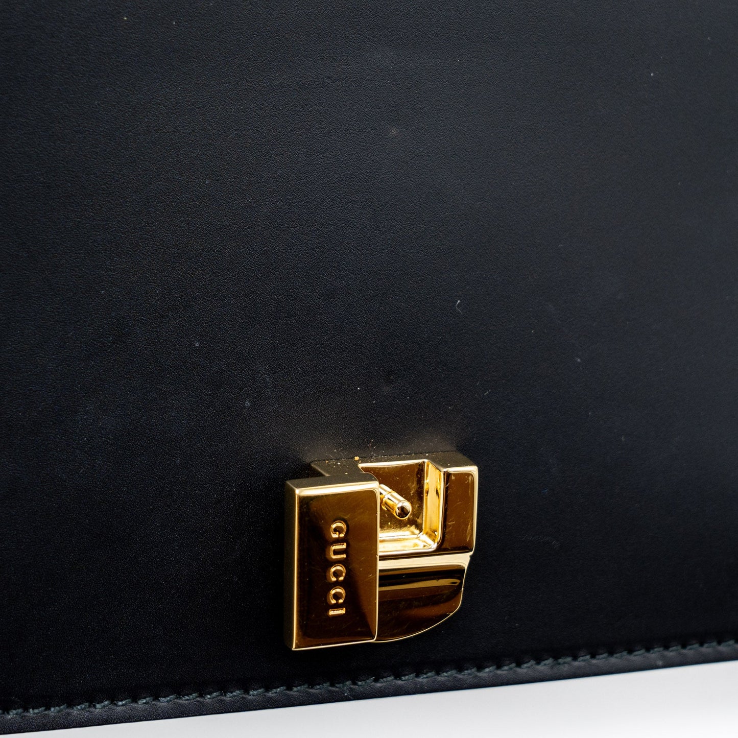 Gucci Mini Sylvie Chain Bag Calfskin Black GHW