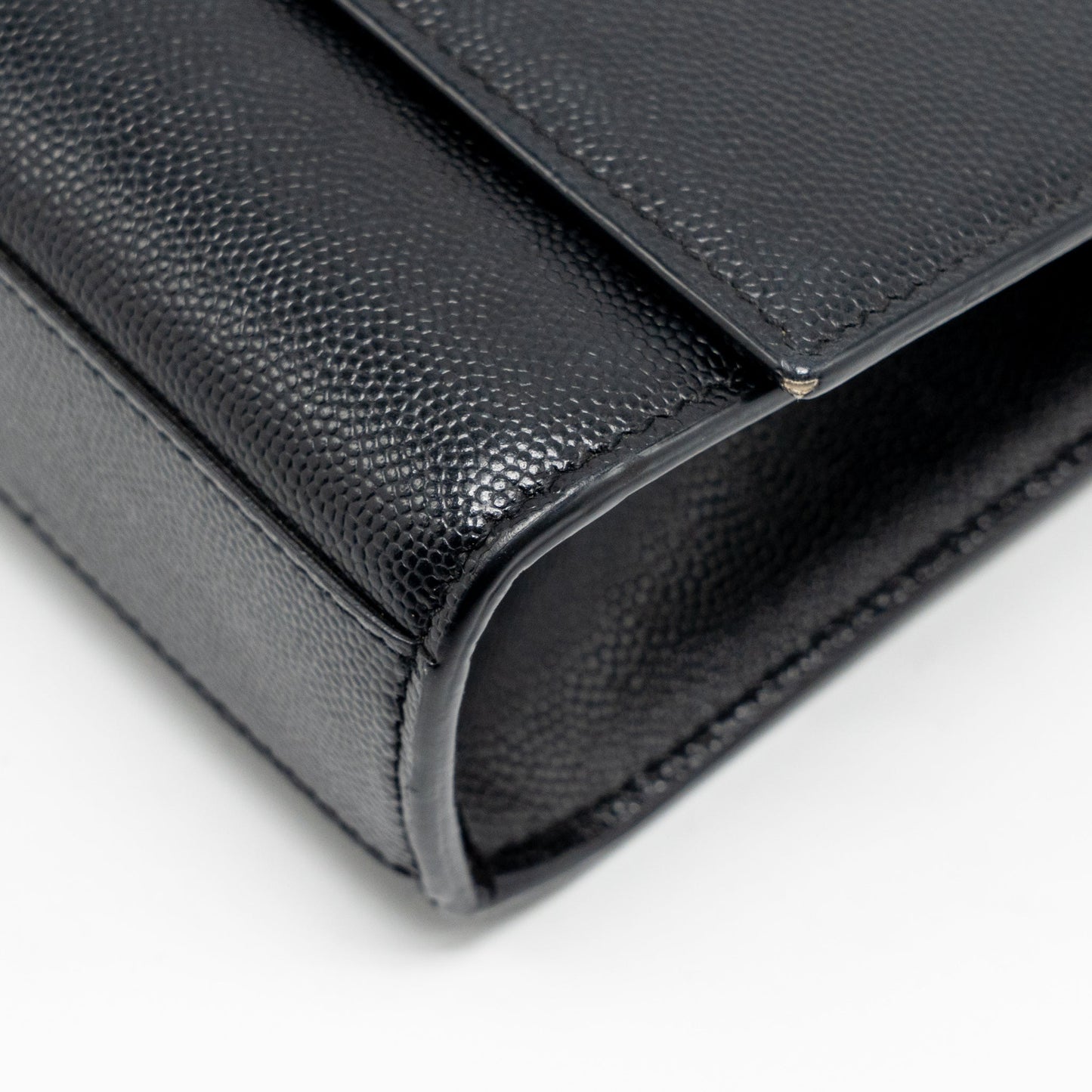 Saint Laurent/YSL Large Kate Chain Bag Grained Calfskin Black GHW