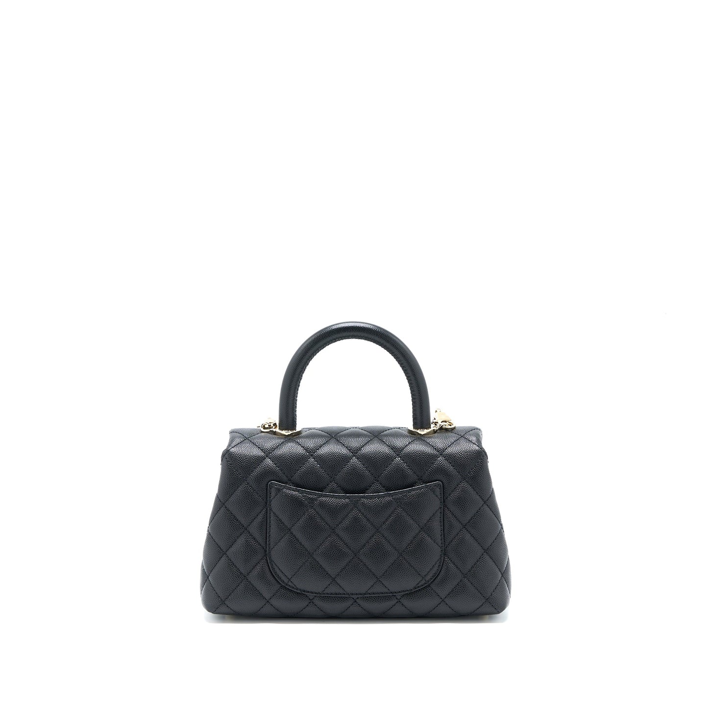 Chanel Small Coco Handle Caviar Black LGHW