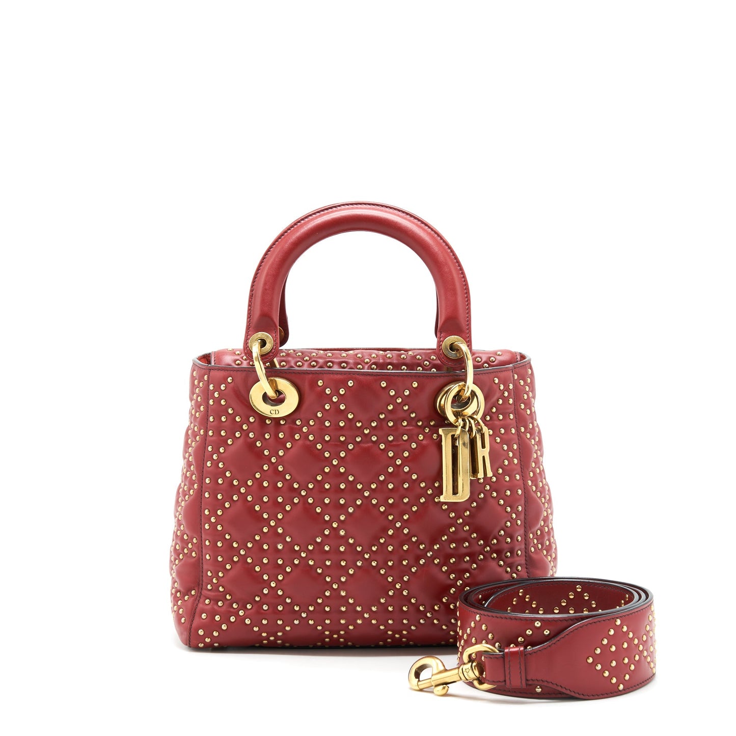 Luxury Dior Studded lady Luxury Dior Red GHW