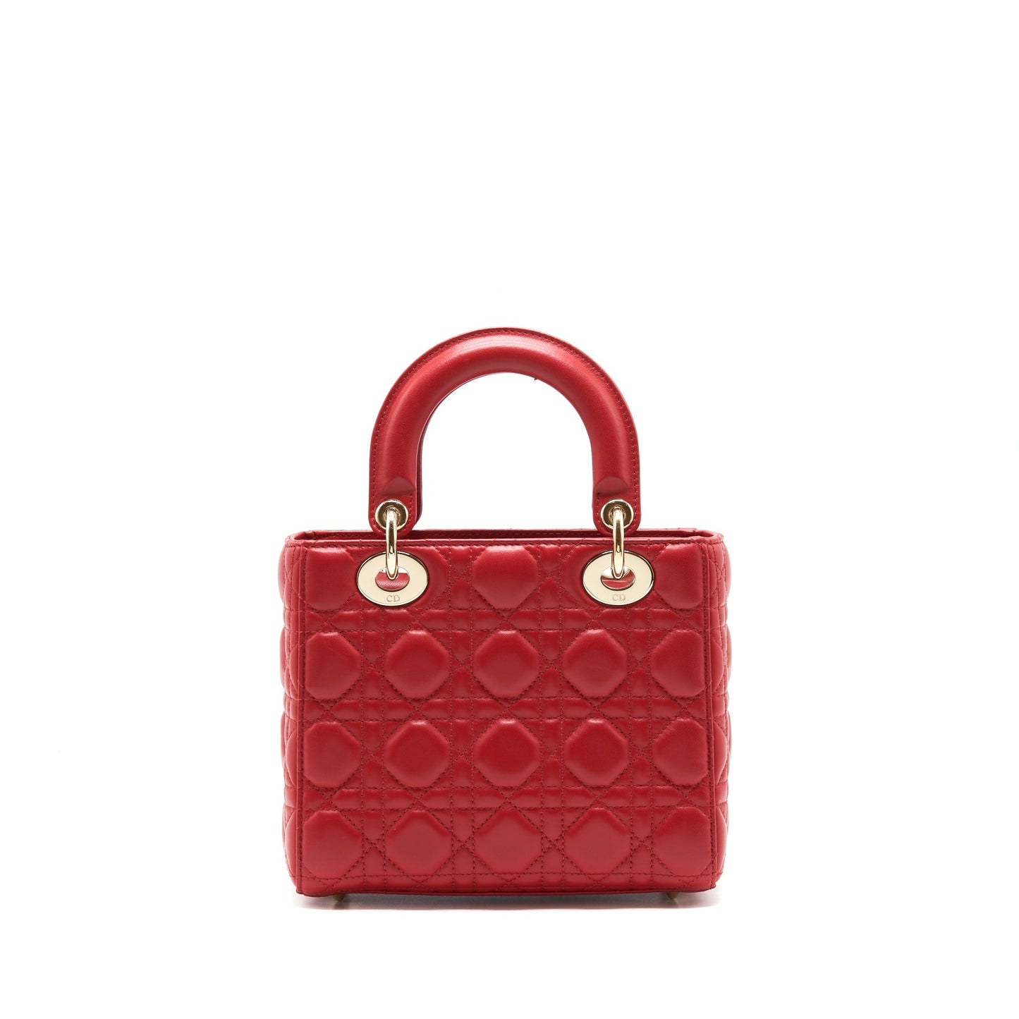 Luxury Dior Small Lady Luxury Dior bag Lambskin Red LGHW