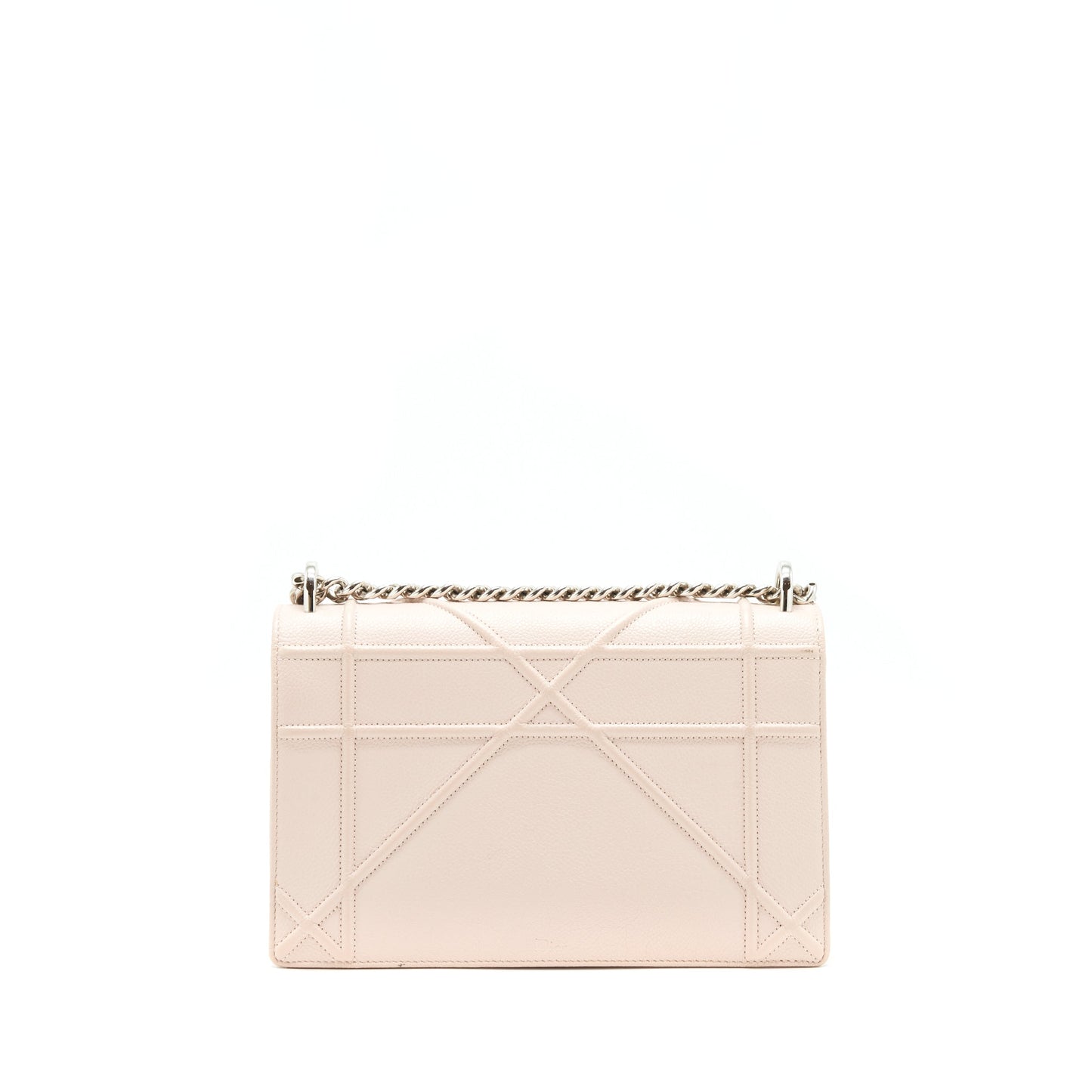Luxury Dior Medium Luxury Diorama bag Grained Calfskin light pink SHW