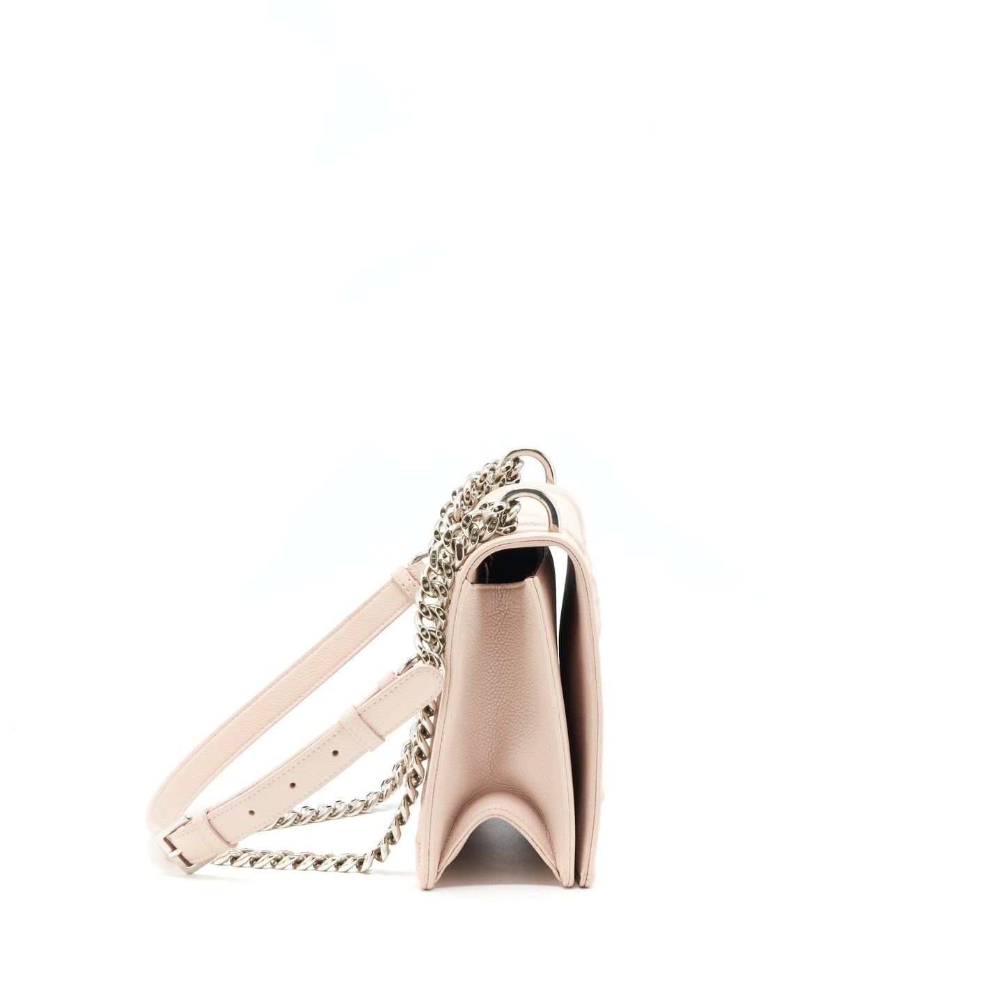 Luxury Dior Medium Luxury Diorama bag Grained Calfskin light pink SHW