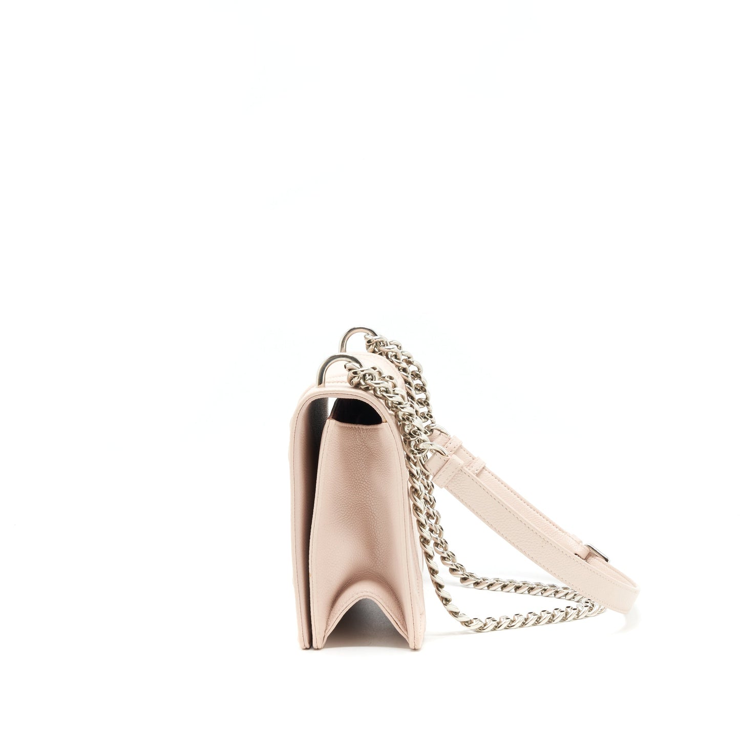 Luxury Dior Medium Luxury Diorama bag Grained Calfskin light pink SHW