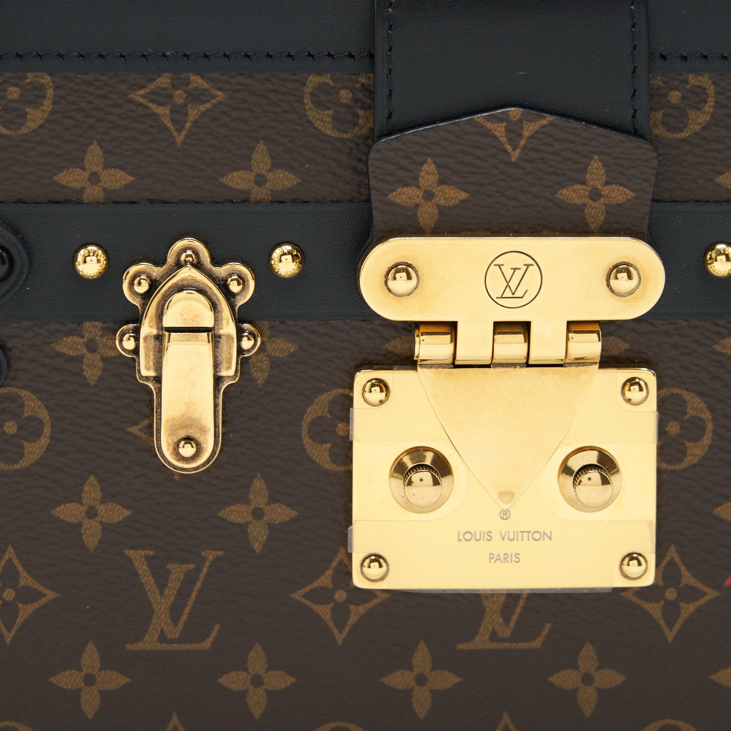 Louis Vuitton Petite Malle Monogram Canvas And Leather GHW