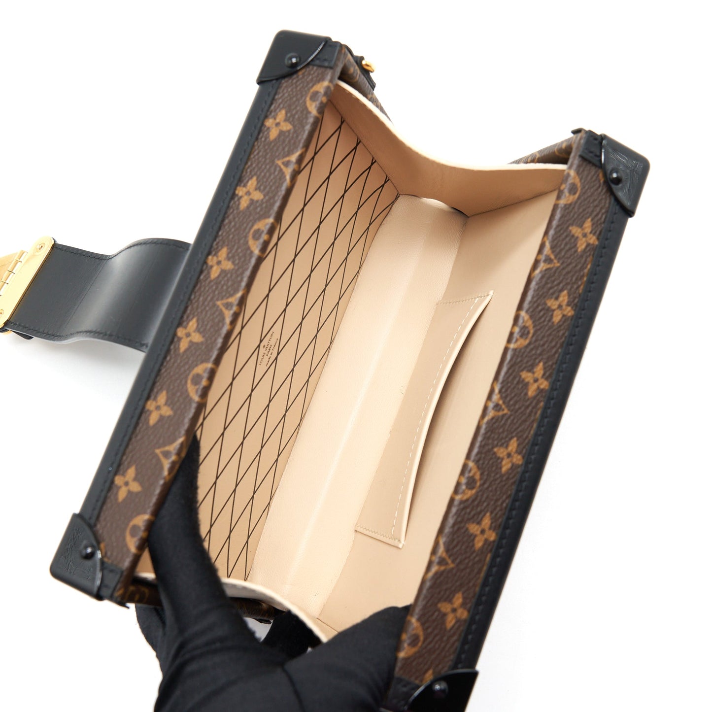 Louis Vuitton Petite Malle Monogram Canvas And Leather GHW