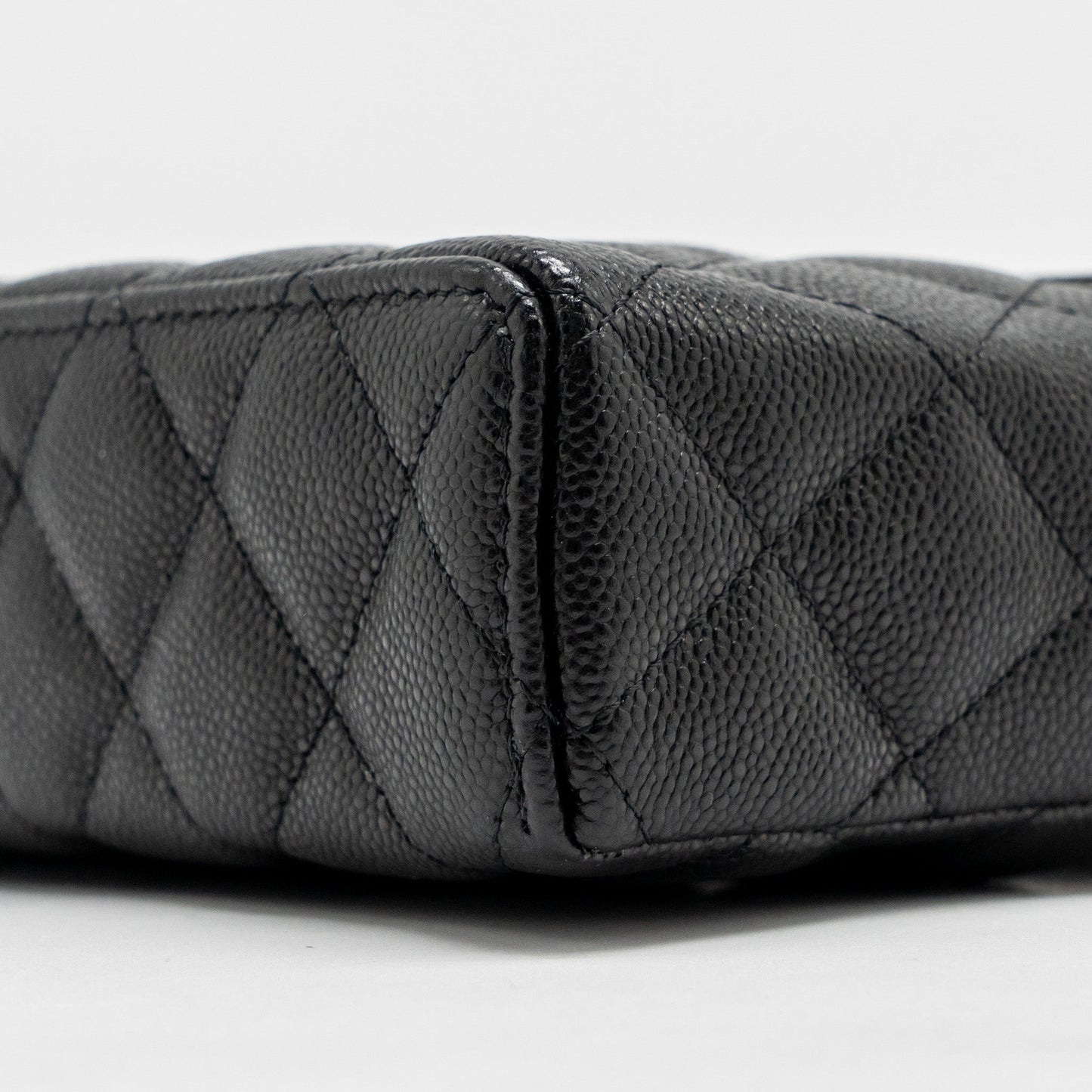 Chanel 25p CC Top Handle Vanity Bag Caviar Black LGHW(microchip)