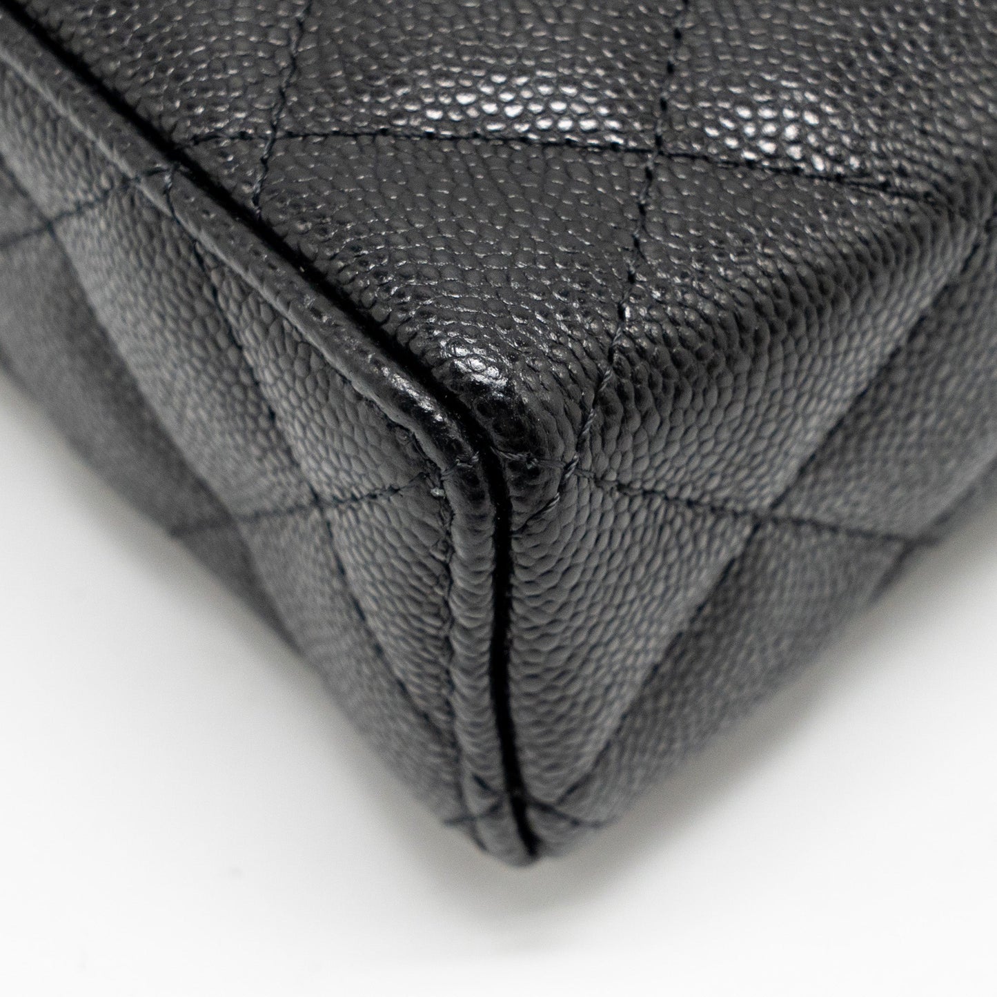 Chanel 25p CC Top Handle Vanity Bag Caviar Black LGHW(microchip)
