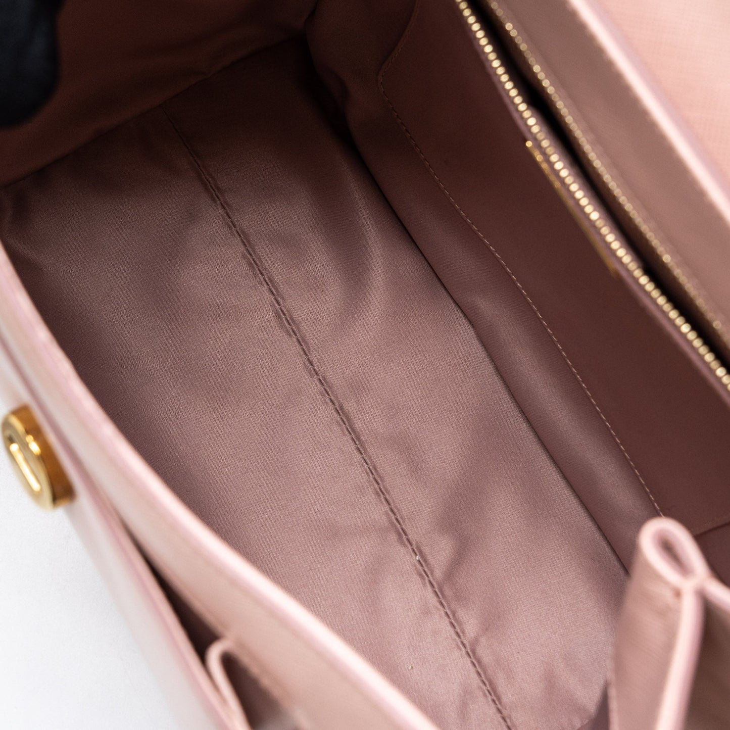 Salvatore Ferragamo Top Handle Flap Bag Calfskin Light Pink GHW