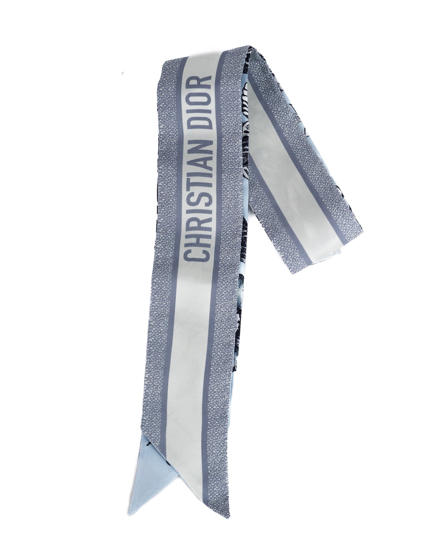 Dior Horizon Blue Multicolor Silk Twill