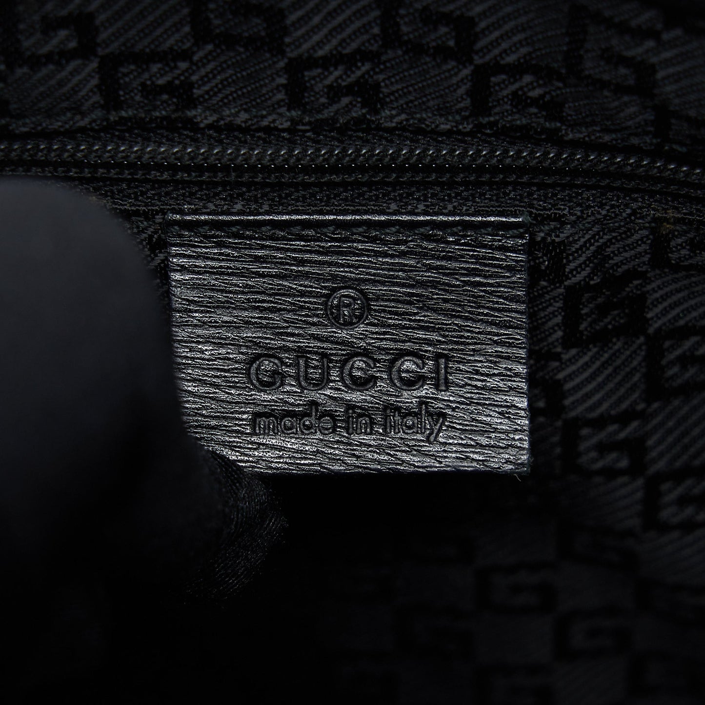 Gucci Vintage Jackie With Bamboo Handle Black GHW