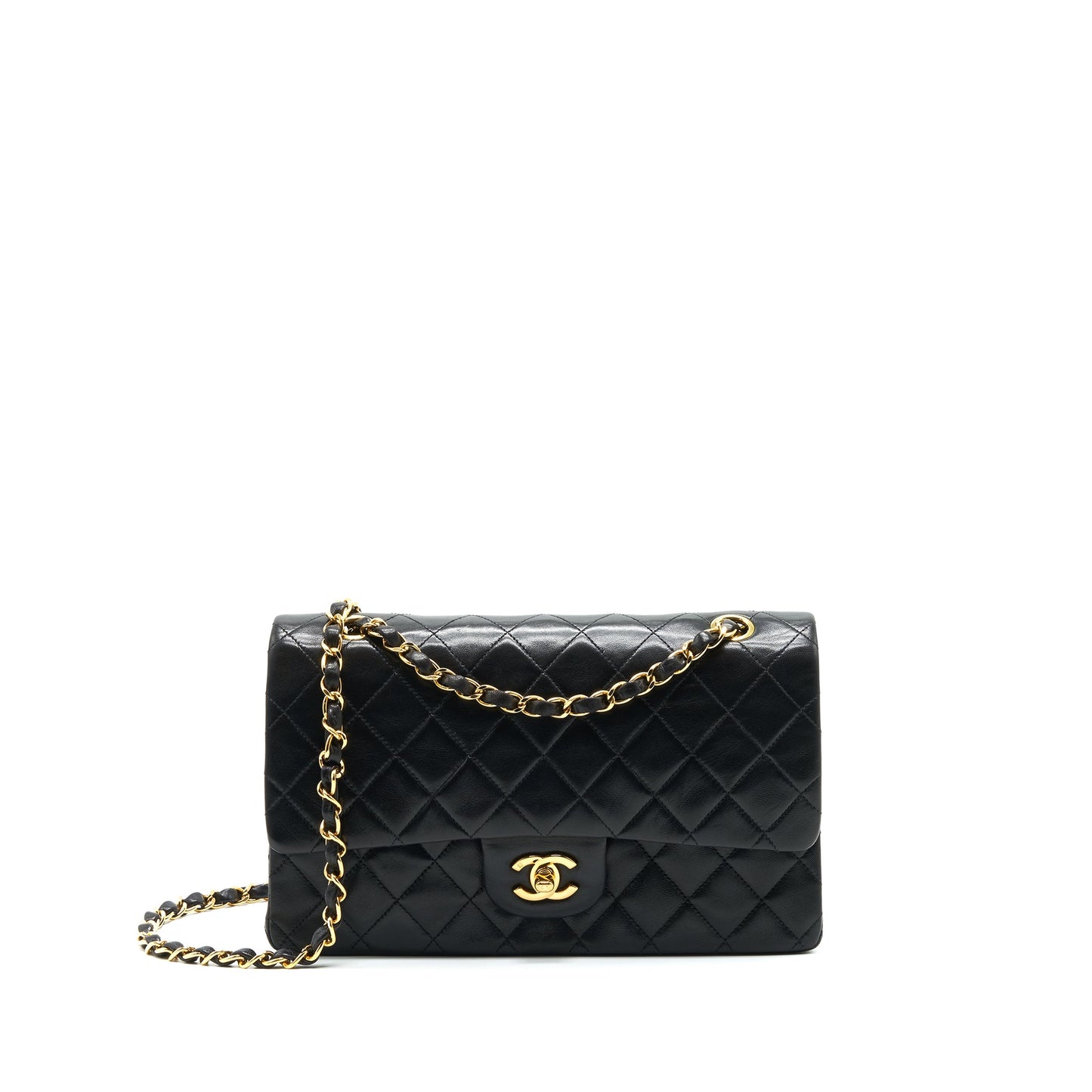 Chanel Vintage Classic Flap Medium in Black GHW