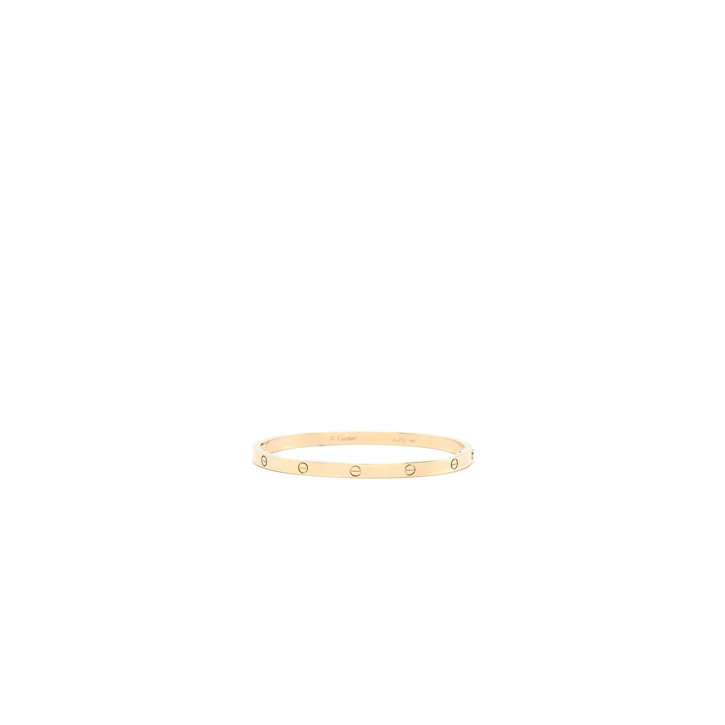 Cartier Size 16 Love Bracelet Small Model Rose Gold