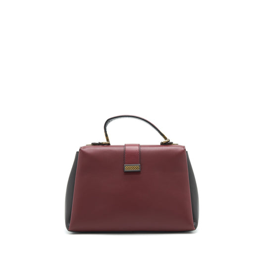 Bottega Veneta Piazza Top Handle Bag Burgundy