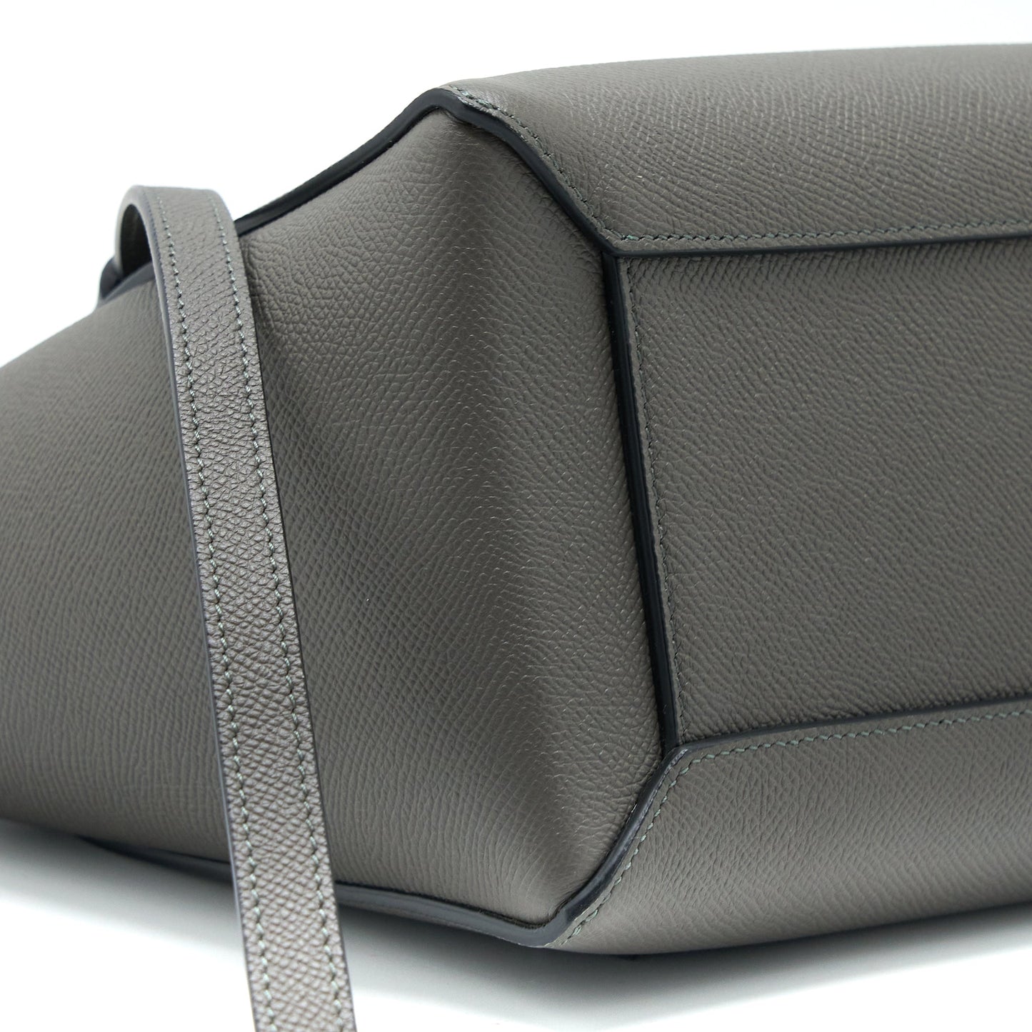 Celine Micro Belt Bag Grained Calfskin Grey GHW