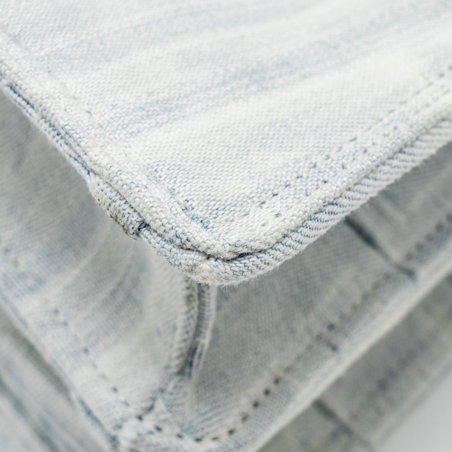 Fendi Medium Peekaboo IseeU Denim White SHW